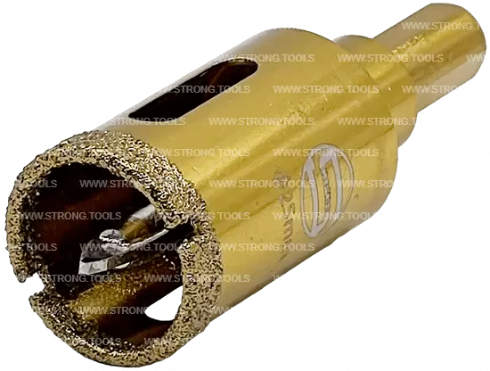 Алмазная коронка по керамике с центр. сверлом 25мм (Gold) Strong СТК-06700025