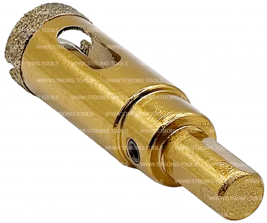 Алмазная коронка по керамике с центр. сверлом 18мм (Gold) Strong СТК-06700018