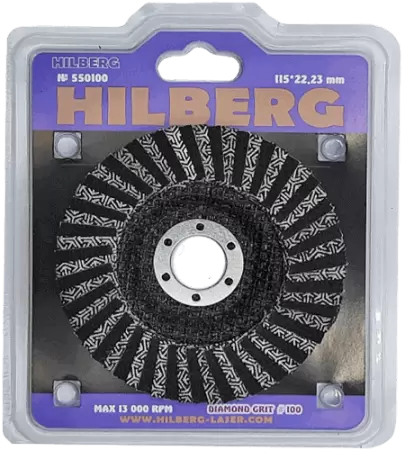 Универсальный лепестковый зачистной круг 115мм №100 Hilberg 550100