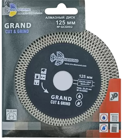 Алмазный диск 125*22.23*25*1.7мм Grand Cut & Grind Trio-Diamond GCG002 - интернет-магазин «Стронг Инструмент» город Нижний Новгород