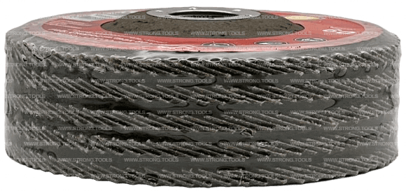 Лепестковый угловой шлифкруг 125*22.23мм Р120 Econom Strong СТУ-243125120 - интернет-магазин «Стронг Инструмент» город Нижний Новгород