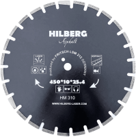 Алмазный диск по асфальту 450*25.4/12*10*3.6мм серия Laser Hilberg HM310 - интернет-магазин «Стронг Инструмент» город Нижний Новгород