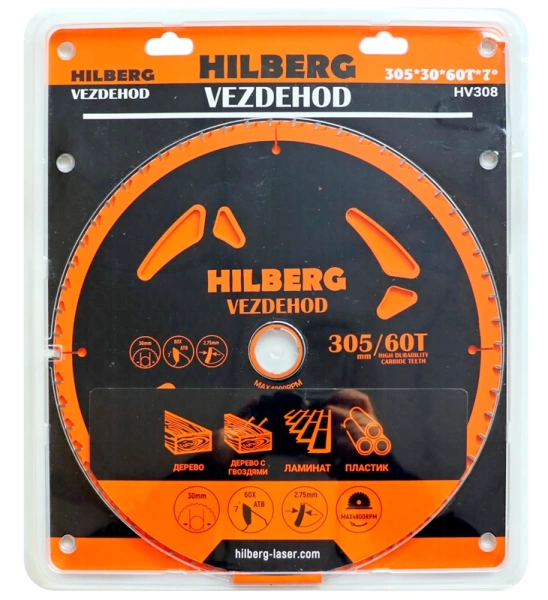 Универсальный пильный диск 305*30*60Т Vezdehod Hilberg HV308 - интернет-магазин «Стронг Инструмент» город Нижний Новгород