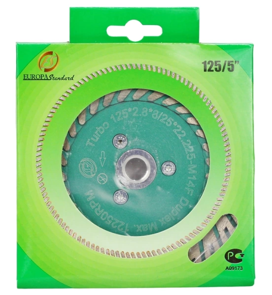 Алмазный диск с фланцем 125*М14*8/25*3.5мм Turbo Strong СТД-17000125 - интернет-магазин «Стронг Инструмент» город Нижний Новгород