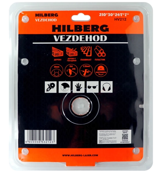 Универсальный пильный диск 210*30*24Т Vezdehod Hilberg HV212 - интернет-магазин «Стронг Инструмент» город Нижний Новгород
