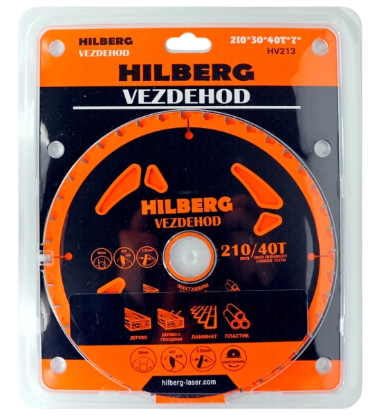 Универсальный пильный диск 210*30*40Т Vezdehod Hilberg HV213 - интернет-магазин «Стронг Инструмент» город Нижний Новгород