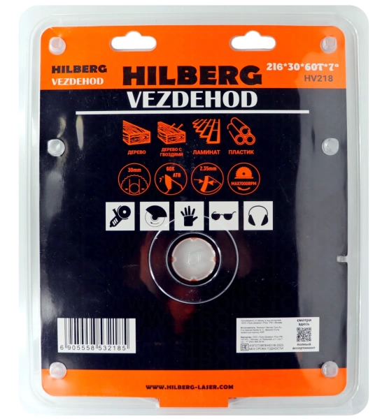 Универсальный пильный диск 216*30*60Т Vezdehod Hilberg HV218 - интернет-магазин «Стронг Инструмент» город Нижний Новгород
